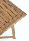 Bizzotto Set tavolo da giardino estensibile e 4 sedie pieghevole Noemi Naturale