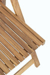 Set tavolo da giardino estensibile e 4 sedie pieghevole Noemi Naturale (11)