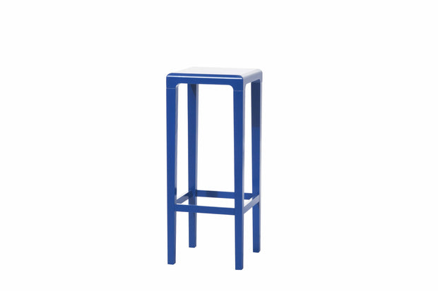 Ton Sgabello alto in rovere Rioja Blue, l32xl32xh80 cm