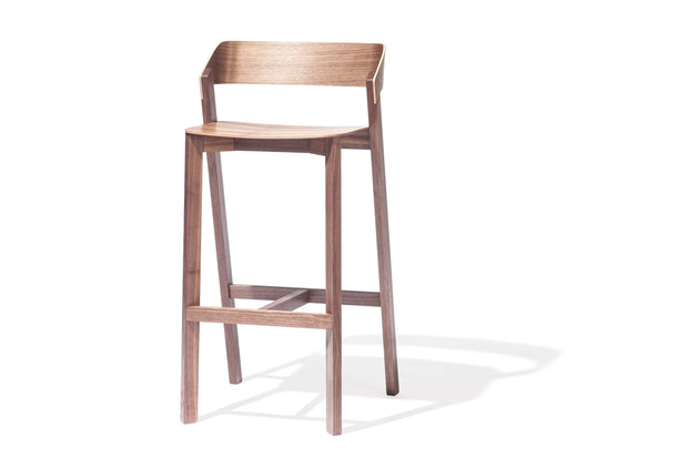 Ton Sgabello alto Merano in noce, l44xl36xh99 cm