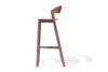 Ton Sgabello alto Merano in noce, l44xl36xh99 cm