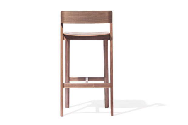 Ton Sgabello alto Merano in noce, l44xl36xh99 cm