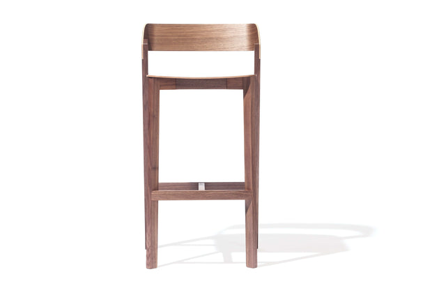 Ton Sgabello alto Merano in noce, l44xl36xh99 cm