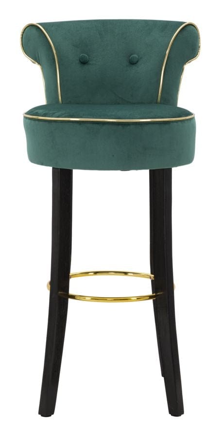 Sgabello Bar Luxy Verde cm 46x48x96 (Altezza Seduta 75cm) (2)