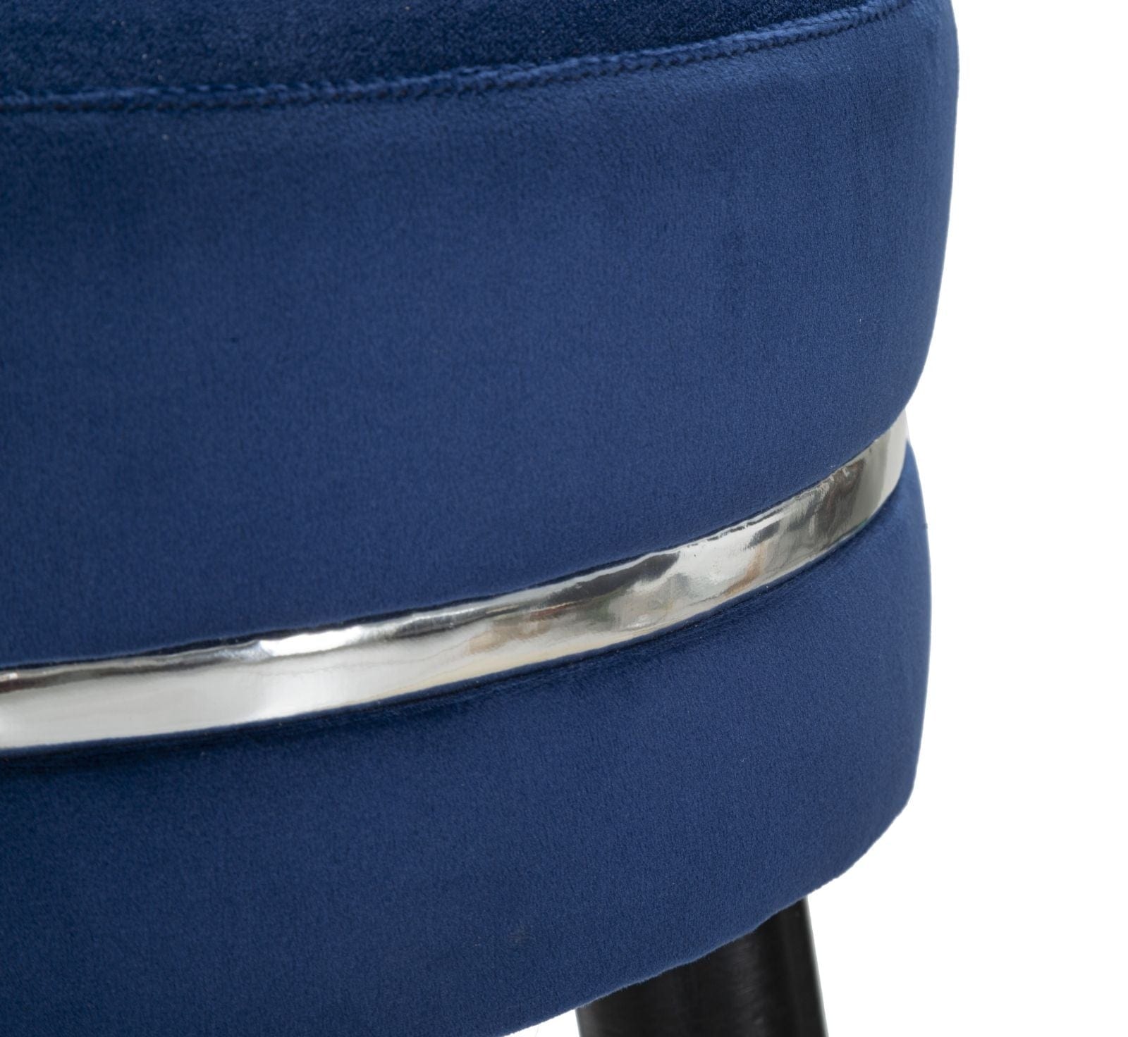 Sgabello Bar Paris Blu/Silver cm Ø 35x74 (4)