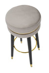 Sgabello Bar Paris Grigio/Gold cm Ø 35x74 (3)