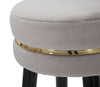 Sgabello Bar Paris Grigio/Gold cm Ø 35x74 (4)