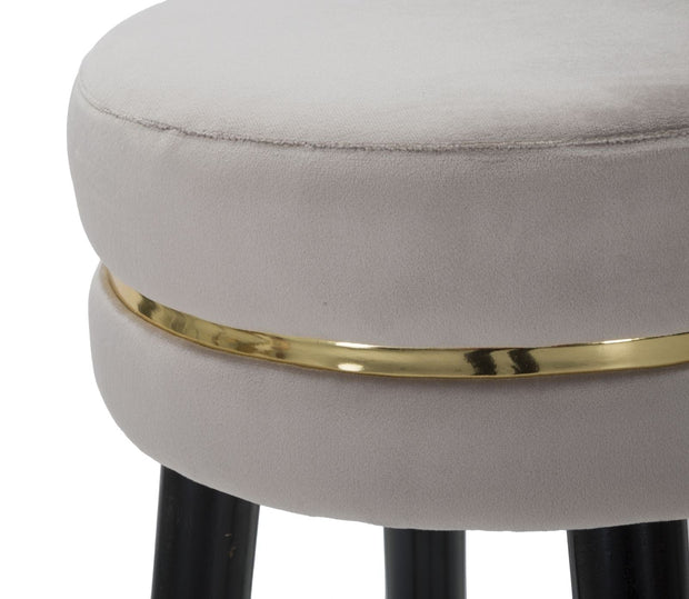 Sgabello Bar Paris Grigio/Gold cm Ø 35x74 (4)