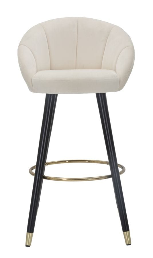 Sgabello Bar Prague Crema cm 55x56x104 (Altezza Seduta 80cm) (2)