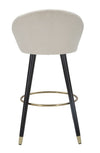 Sgabello Bar Prague Crema cm 55x56x104 (Altezza Seduta 80cm) (4)