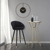 Sgabello Bar Prague Nero cm 55x56x104 (Altezza Seduta 80cm) (1)