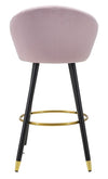 Sgabello Bar Prague Rosa cm 55x56x104 (Altezza Seduta 80cm) (4)