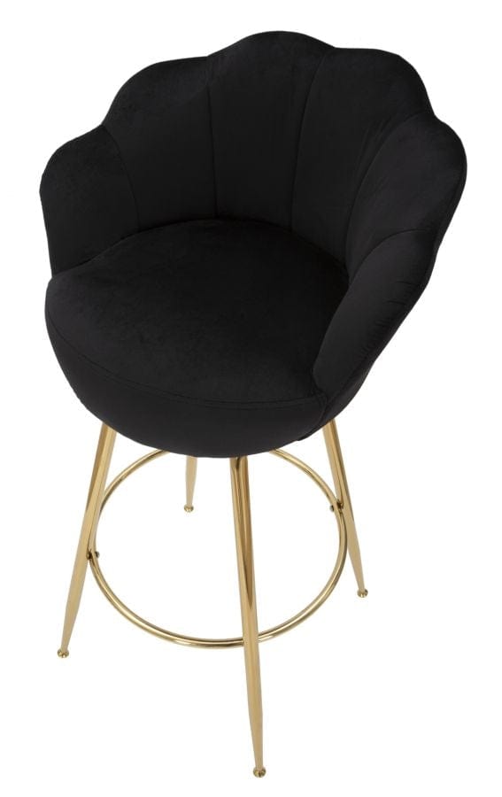 Sgabello Bar Vienna Nero cm 55x53x110 (Altezza Seduta 88 cm) (5)