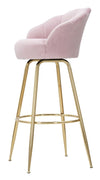 Sgabello Bar Vienna Rosa cm 55x53x110 (Altezza Seduta 88 cm) (4)