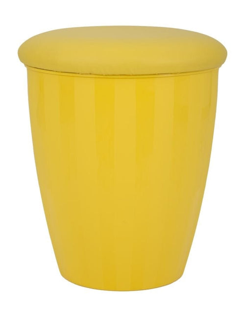 Sgabello Contenitore Easy Giallo cm Ø 38x45 (Misura Interna cm Ø 36x41)