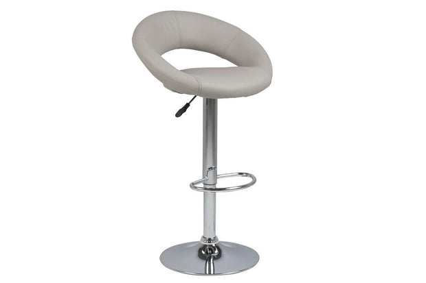 Sgabello da bar in ecopelle Plump Cappuccino