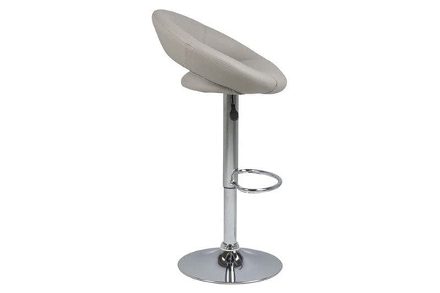 Actona Sgabello da bar in ecopelle Plump Cappuccino