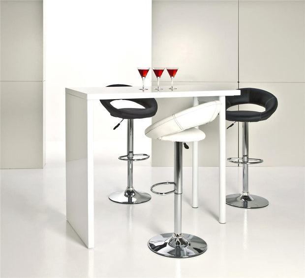 Sgabello da bar in ecopelle Plump Nero (1)