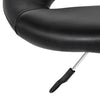 Actona Sgabello da bar in ecopelle Plump Nero