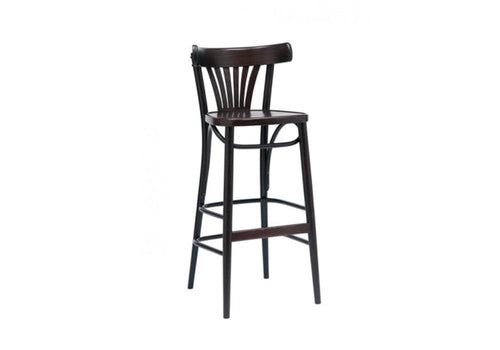 Ton Sgabello da bar in faggio 56 Wenge, L44,5xL47xH104 cm