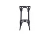 Ton Sgabello da bar in legno di faggio 73 Wenge, l47xl47xh78 cm
