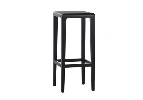 Ton Sgabello da bar in rovere Rioja Black High, l32xl32xh80 cm