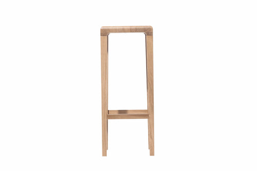 Ton Sgabello da bar in rovere Rioja Natural High, l32xl32xh80 cm