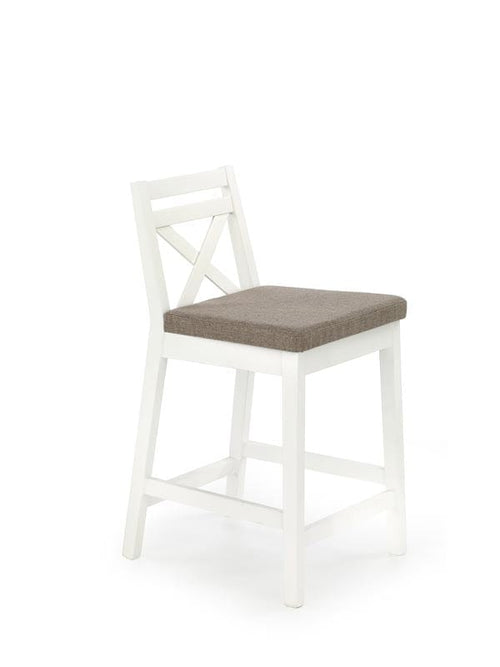 Halmar Sgabello da bar in tessuto Bosley Low Cappuccino