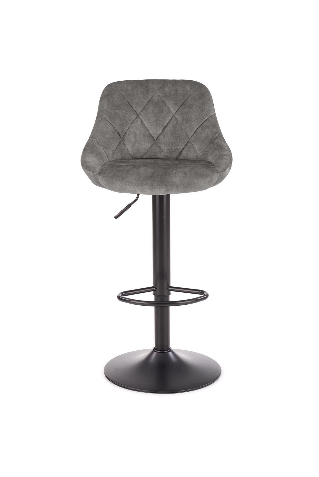 Halmar Sgabello da bar in velluto Hoku-101 Grigio