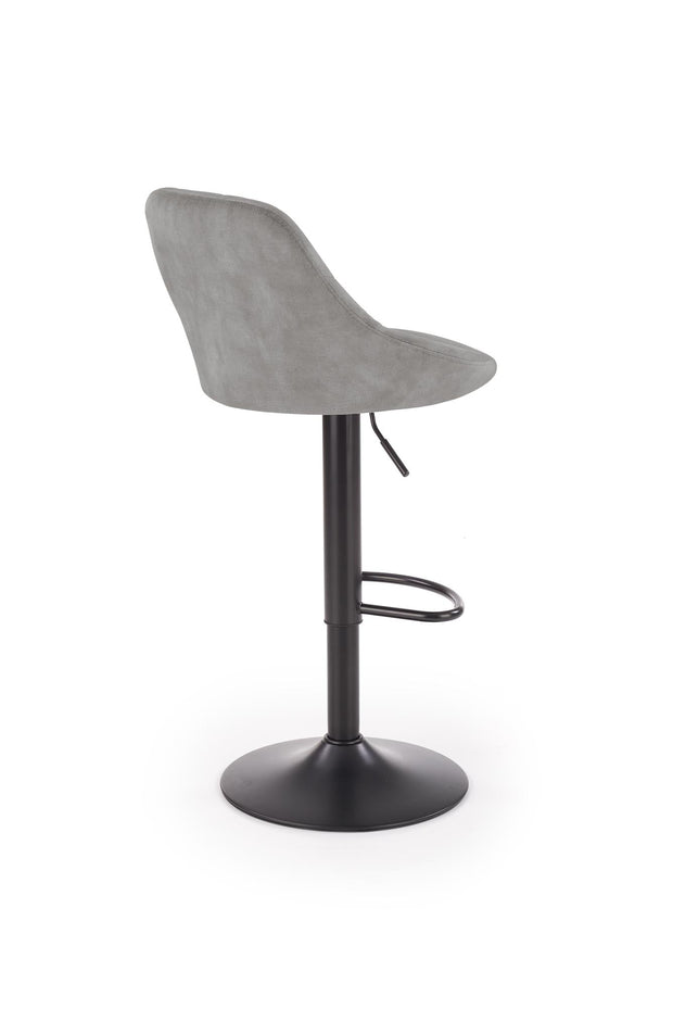 Halmar Sgabello da bar in velluto Hoku-101 Grigio