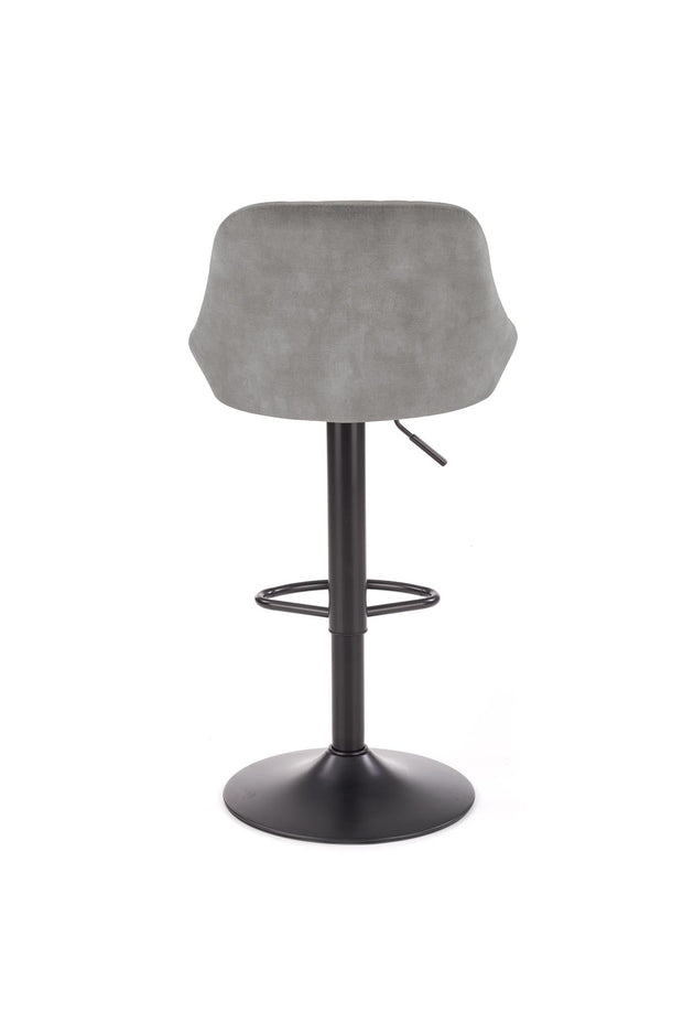 Halmar Sgabello da bar in velluto Hoku-101 Grigio
