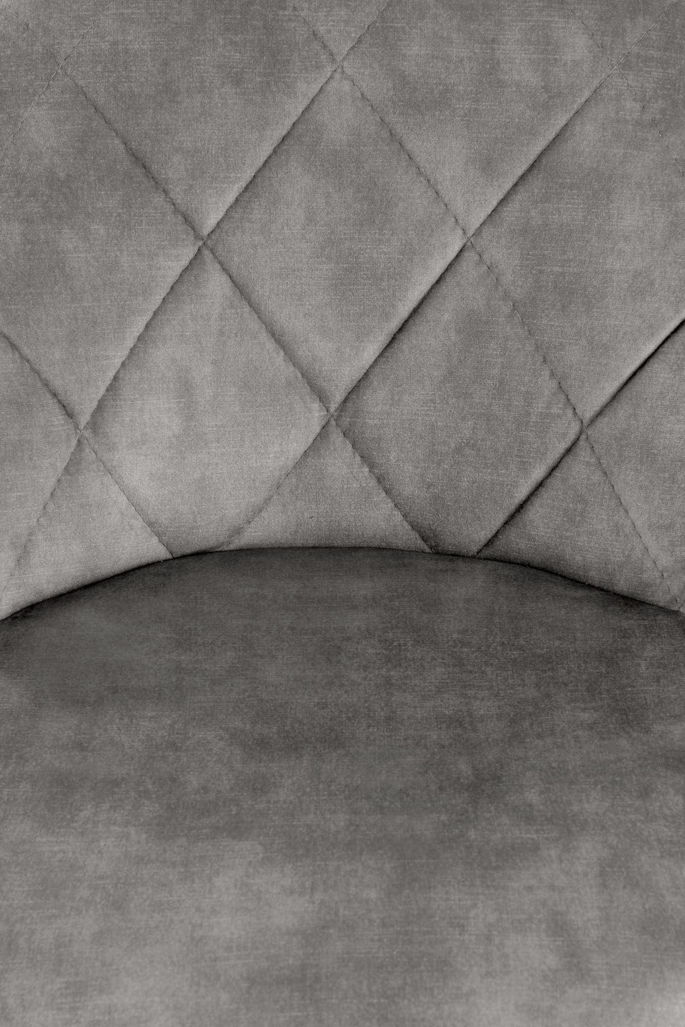 Halmar Sgabello da bar in velluto Hoku-101 Grigio