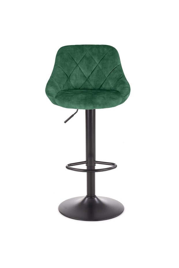 Halmar Sgabello da bar in velluto Hoku-101 Verde