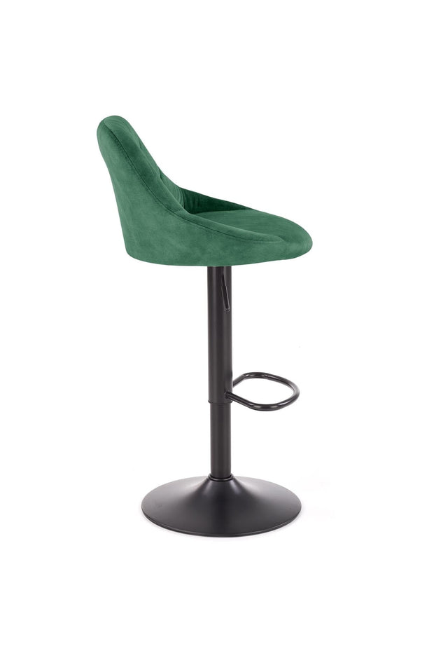 Halmar Sgabello da bar in velluto Hoku-101 Verde