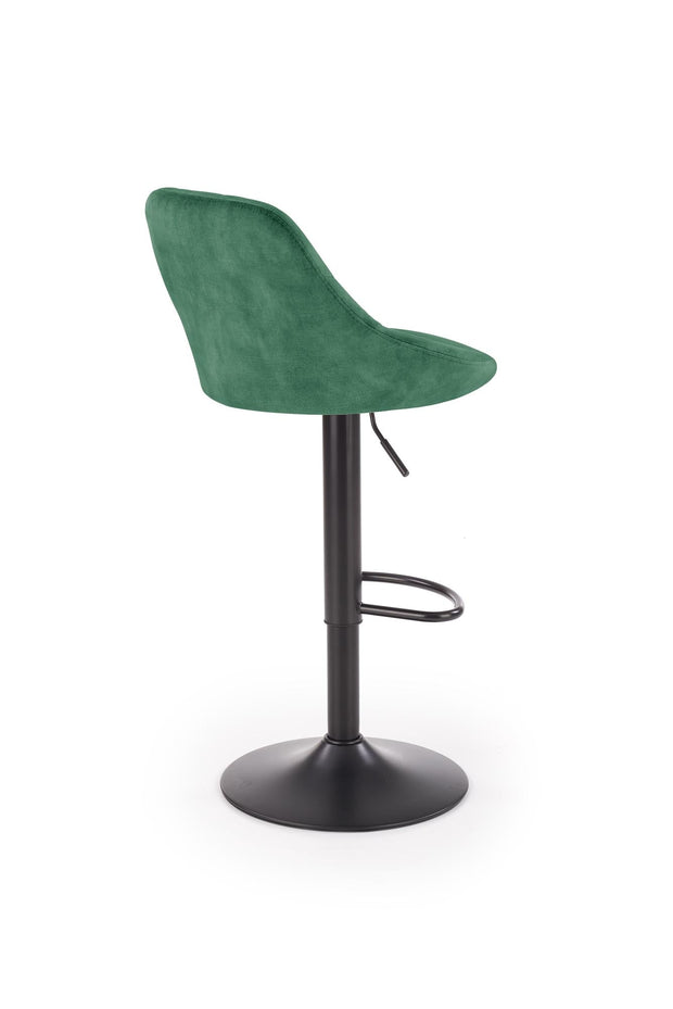 Halmar Sgabello da bar in velluto Hoku-101 Verde