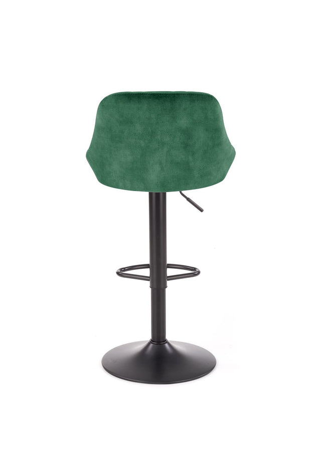 Halmar Sgabello da bar in velluto Hoku-101 Verde