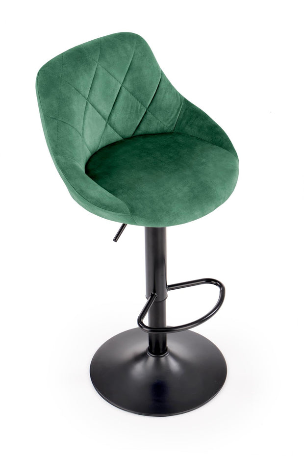 Halmar Sgabello da bar in velluto Hoku-101 Verde