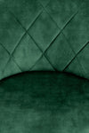 Halmar Sgabello da bar in velluto Hoku-101 Verde
