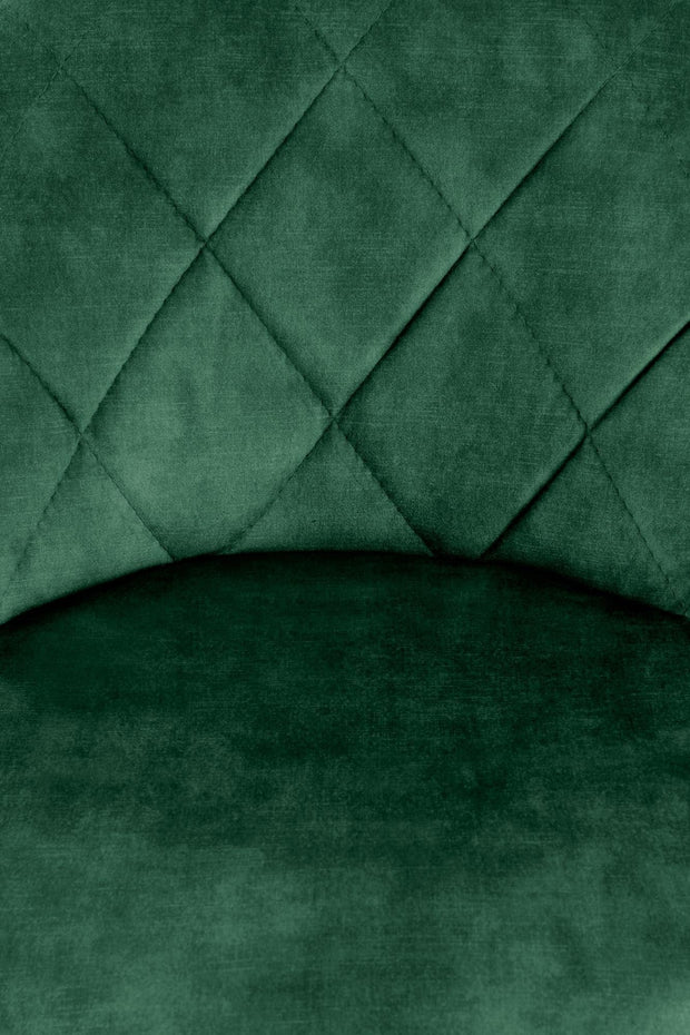 Halmar Sgabello da bar in velluto Hoku-101 Verde