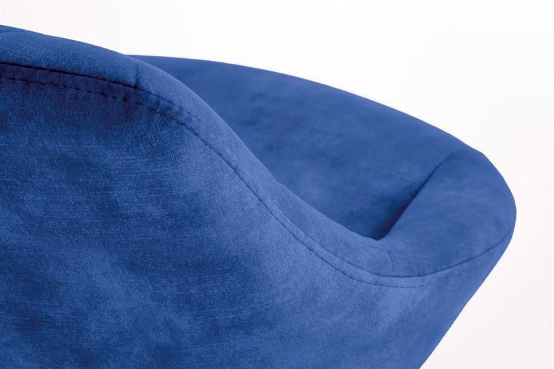 Halmar Sgabello da bar in velluto Hoku-102 Blu