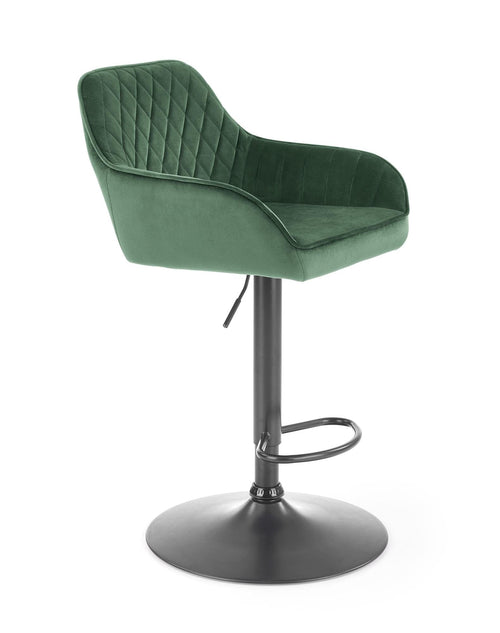 Halmar Sgabello da bar in velluto Hoku-103 Verde