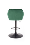 Halmar Sgabello da bar in velluto Hoku-103 Verde