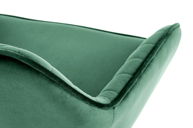 Halmar Sgabello da bar in velluto Hoku-103 Verde