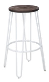 Sgabello Detroit Simple Set 2 Pz Bianco cm Ø 39x76 (4)