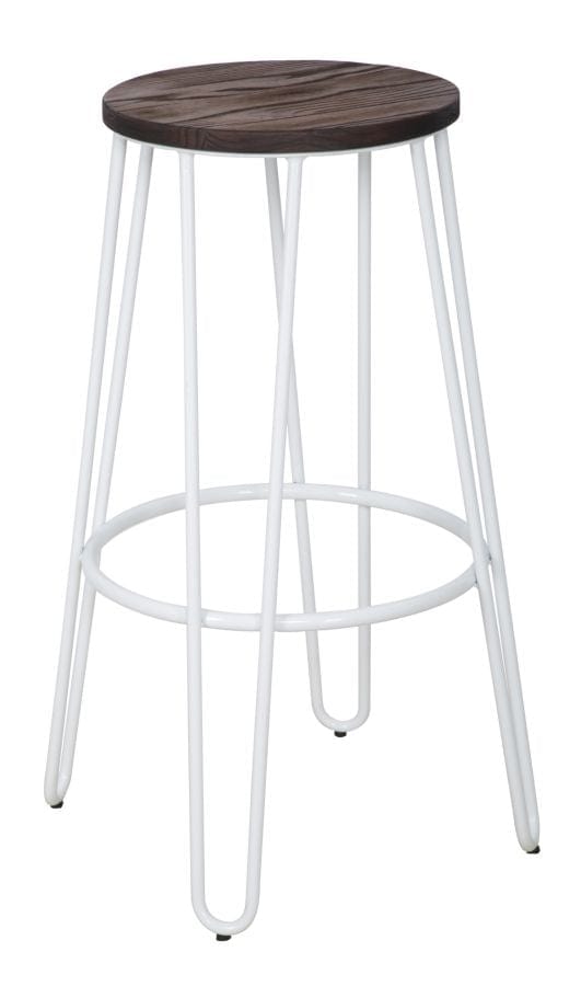 Sgabello Detroit Simple Set 2 Pz Bianco cm Ø 39x76 (4)