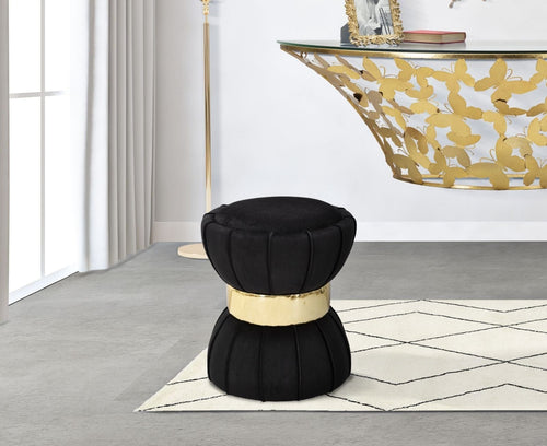 Sgabello Flower Nero cm Ø 40x44