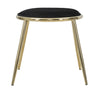 Sgabello Glam Emily Nero cm Ø 45x45 (Altezza Gambe cm 41) (2)