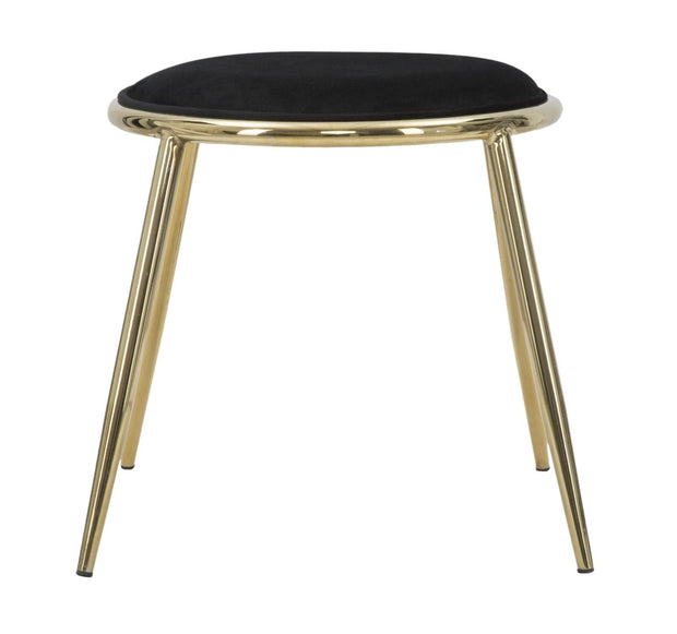 Sgabello Glam Emily Nero cm Ø 45x45 (Altezza Gambe cm 41) (2)