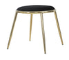 Sgabello Glam Emily Nero cm Ø 45x45 (Altezza Gambe cm 41) (4)