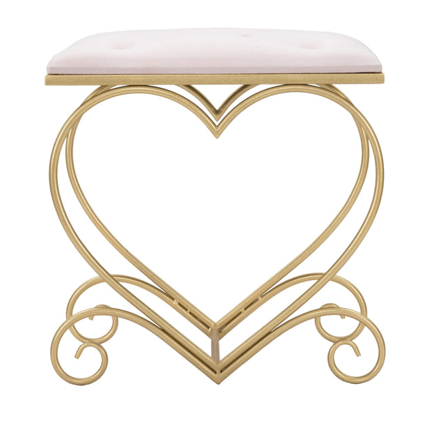 Sgabello Heart Rosa cm 50x37,5x51,5 (2)